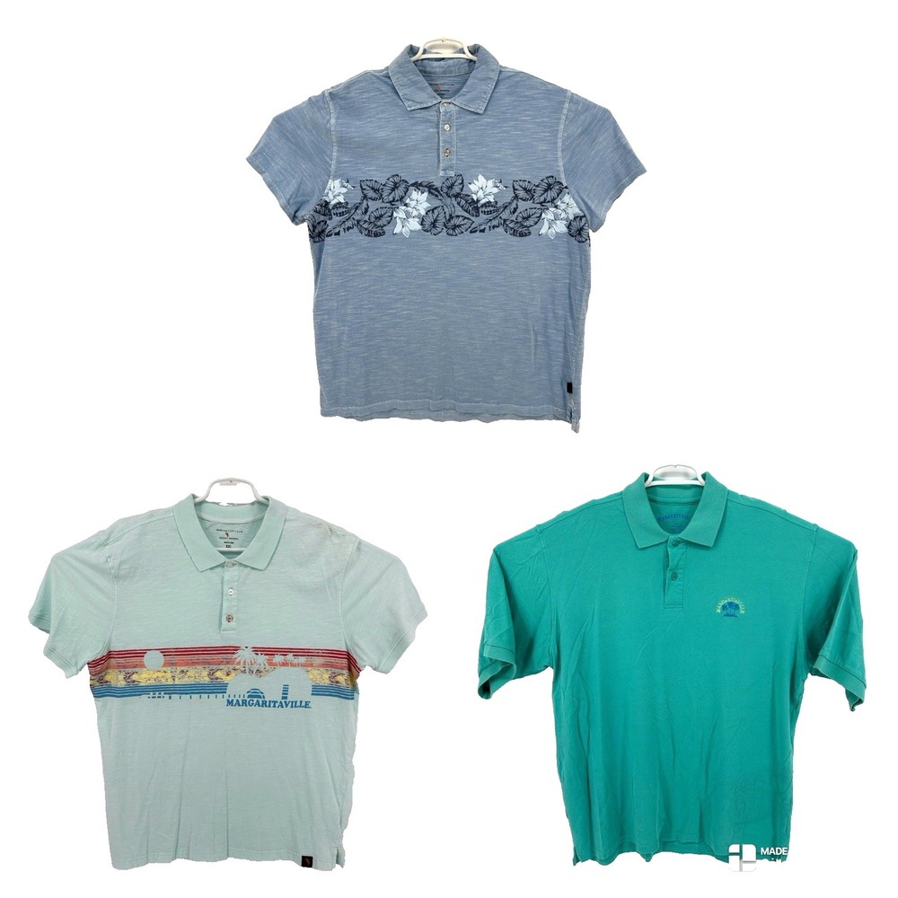 Margaritaville Men's Polos Size 2XL Shirts 2 Island Reserve 1 Embroidered Chest